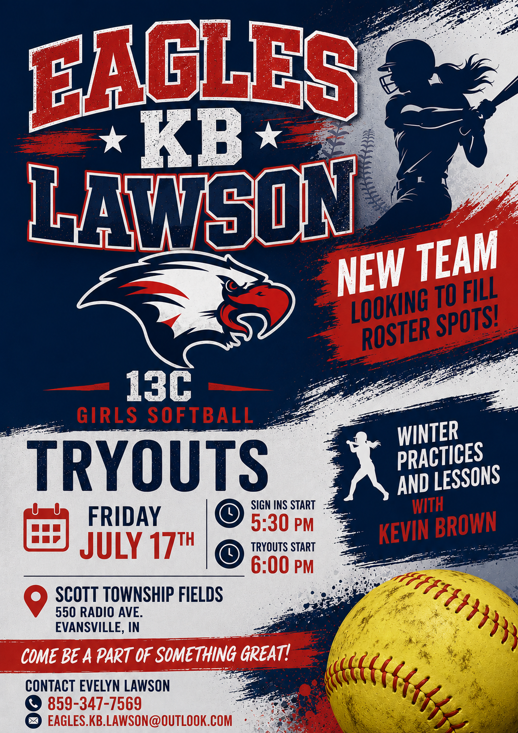 KB Eagles tryout flyer